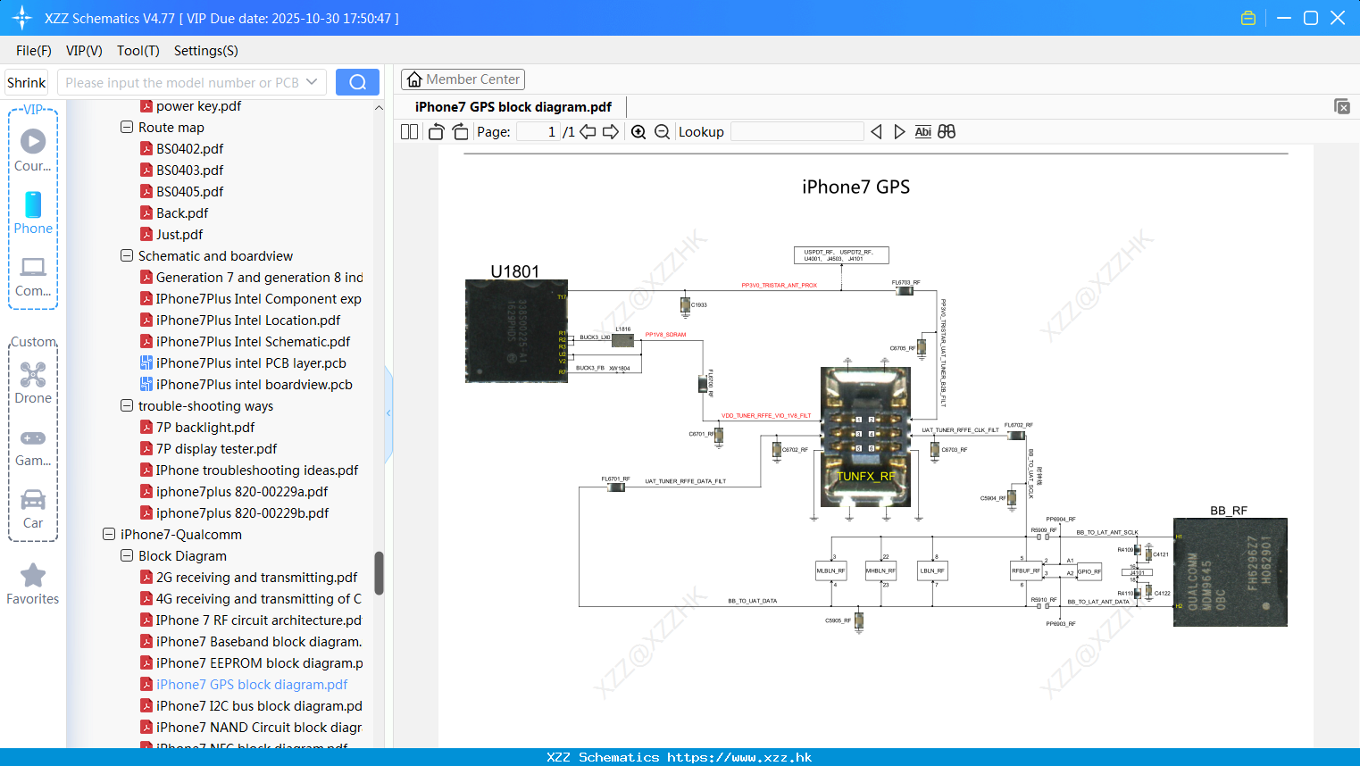IPhone7 GPS Block Diagram